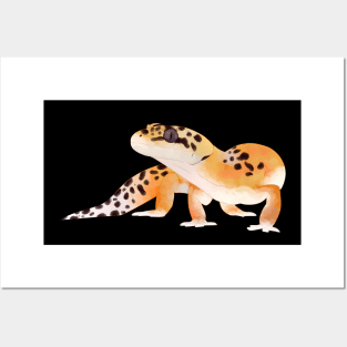 Leopard Gecko, Gecko Lovers, Painted Gecko Posters and Art
